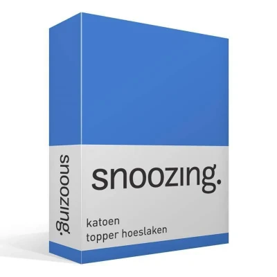 Afbeelding van Snoozing Katoen Topper Hoeslaken Eenpersoons 70x200 cm Meermin
