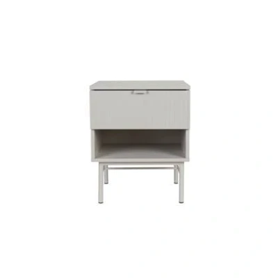 Afbeelding van Housecraft Living Cayo BijzettafelNachtkastje 41x40 cm Wit