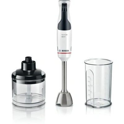 Afbeelding van Bosch Serie 4 MSM4W420 blender 0,6 l Staafmixer 800 W Zwart, Transparant, Wit