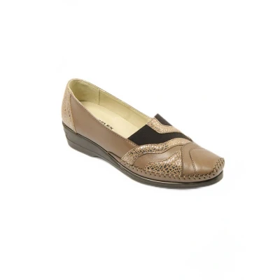 Afbeelding van Elastische leren loafers, comfortwijdte