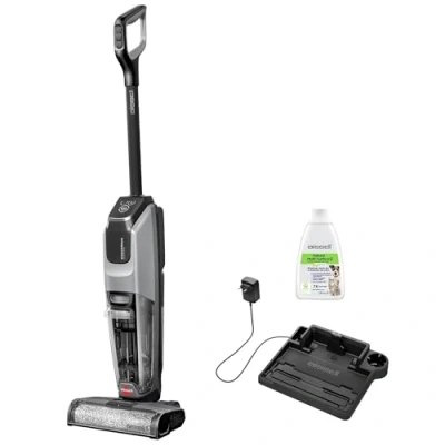 Image de BISSELL CrossWave OmniForce, Aspirateur Balai Laveur Sans Fil, Aspire &amp; Lave en Même Temps ou Mode Aspiration Uniquement, Nettoyeur Puissant, a Eau pour Multi surfaces 240m², 3912N
