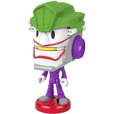 Afbeelding van Fisher Price Imaginext DC Super Friends Head Shifters De Joker en Laff Mobiel