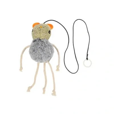 Afbeelding van Flamingo Jagre Speelgoed Katten Ps Muis Geel 7x5,8x12cm 1st 138944