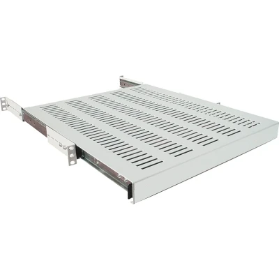 Afbeelding van LogiLink SF1S45G 19 inch Apparaatbodem voor patchkast 1 HE Uittrekbaar Geschikt kastdiepte: 600 mm Grijs