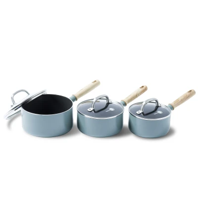 Afbeelding van GreenPan Mayflower 3(6) delige sauspannenset inductie PFAS vrij
