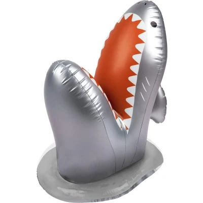 Afbeelding van Sunnylife Kids Inflatable Games Spinkler Haai 60 cm Kunststof Zilver