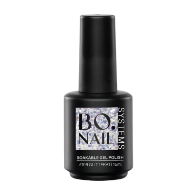 Afbeelding van BO.NAIL SYSTEMS BO Soakable Gel Polish #196 Glitterati 15ml