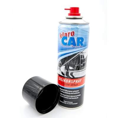 Afbeelding van klaroCAR Siliconenspray 300 ml smeermiddel, verzorging en bescherming beschermt, verzorgt smeert kunststoffen, rubber, leer, metaal hout betrouwbaar Made in Germany