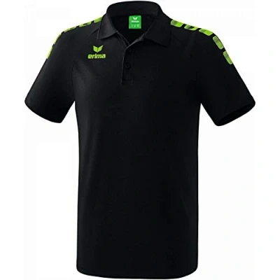 Afbeelding van Essential 5 C polo zwart/green gecko / 128