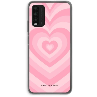 Afbeelding van Case Company® hoesje geschikt voor Xiaomi Redmi 9T Hart Roos Soft Cover Telefoonhoesje Bescherming aan alle Kanten en Schermrand