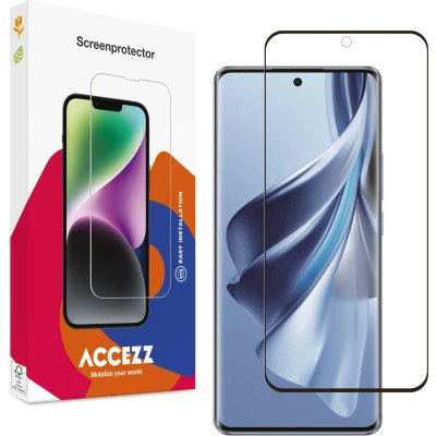 Afbeelding van Accezz Screenprotector Geschikt voor Oppo Reno 10 Pro / Gehard Glass Full Cover