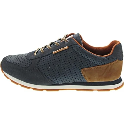 Afbeelding van bugatti Sacramento Sneakers laag, Heren, Maat: 41, Dark blue Kunststof