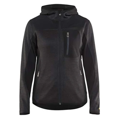 Afbeelding van Blaklader Blåkläder 4931 Dames Vest met Softshell Donkergrijs/Zwart L
