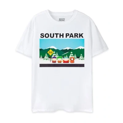 Afbeelding van South Park Heren T shirt Klassieke scène iconisch Wit grafisch voor volwassenen Cartman, Kenny, Stan en Kyle Animatiekleding met korte mouwen grappig koopwaar cadeau,