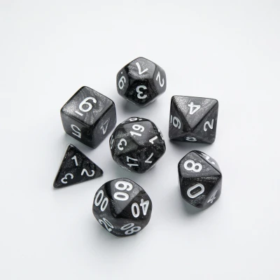 Afbeelding van Gamegenic Galaxy Series RPG Dice Set: Moon (7 stuks)