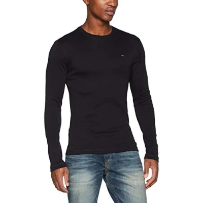 Image de Tommy Jeans TJM Original T shirt à manches longues pour homme, Noir, XL