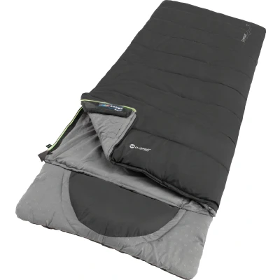 Afbeelding van Outwell DS Contour slaapzak 220 cm Midnight Black rits rechts