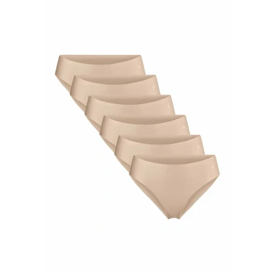 Afbeelding van Danish Endurance 6 PACK Bikinibroekje, Dames, Maat: Medium, Beige