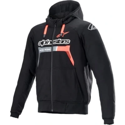 Afbeelding van Alpinestars Chrome Ignition Textieljas voor motorfietsen, zwart/rood, M