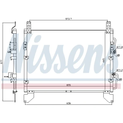 Afbeelding van Nissens Airco condensor 940805