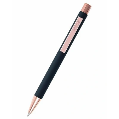 Afbeelding van Online soft Metal balpen balpennen van aluminium met touch oppervlak verwisselbare navulvulling zwarte inkt perfect cadeau, kleur zwart roze 21732/3D