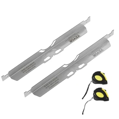 Image de VEVOR Outil d&#039;Alignement de Roues 2PCs Système Réglage Parallélisme en Inox Plaques Carrossage Précises avec 2 Mètres Rubans pour Entretien Géométrie des Pneus Voitures Camions