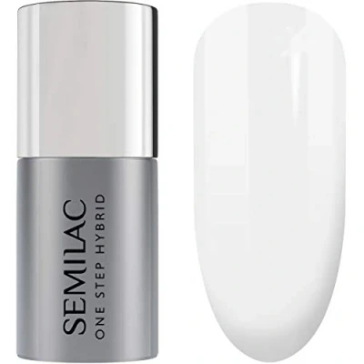 Afbeelding van S110 Semilac hybride nagellak, 3 in 1, wit, innovatief, led 5 ml