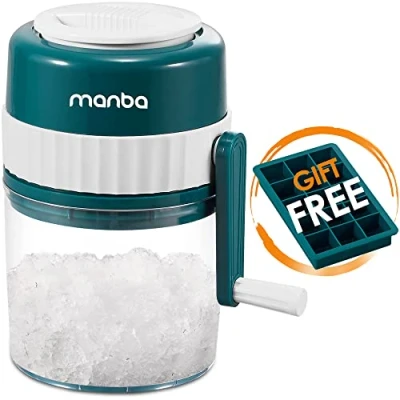 Afbeelding van MANBA Slush Machine en Puppy Premium draagbare Slushie Machines sneeuwkegelmachine met gratis ijsblokjesbak BPA vrij