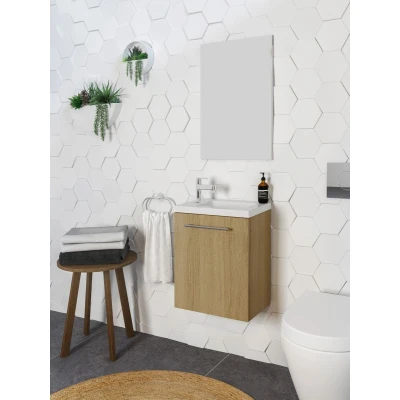 Afbeelding van Handenwasser Allibert Belem eik hamilton 40x48x25cm