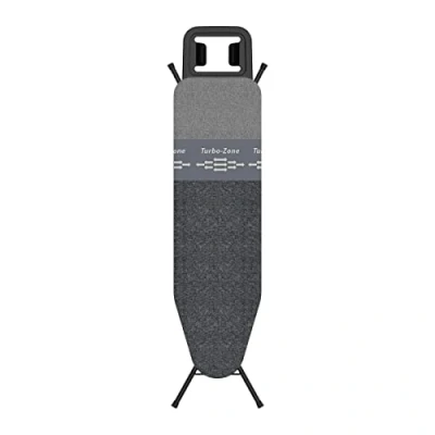 Afbeelding van Rörets Next Strijkplank met dual action werking, turbozone en parkeergedeelte, 4 laagse bekleding bekleding, in hoogte verstelbaar, strijkoppervlak 32 x 108 cm