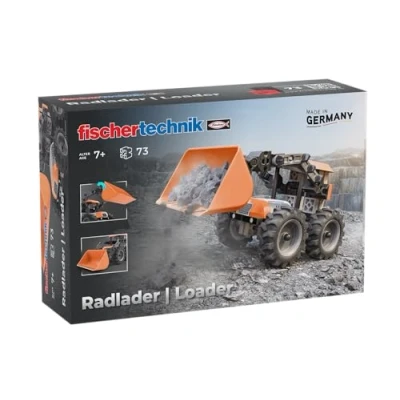 Afbeelding van fischertechnik Loader 576106 educatief bouwspeelgoed, bouwspel, speelgoedlader met wieltjes, voor kinderen vanaf 7 jaar, oranje