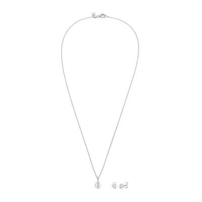Afbeelding van Elli Kreis GEO FORM Diamant 0 05 CT FIGA SET Oorbellen, Dames, Maat: 45, Silber