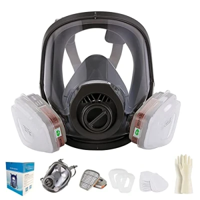 Afbeelding van Sumeber 15 in 1 gasmasker met filter, industrieel stofmasker voor sproeien, schuren, organische dampen, zure gassen, spatten