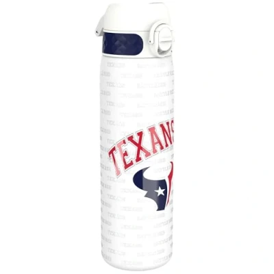 Image de NFL Texans Bouteille d&#039;eau en acier légère, 600 ml/20 oz, non isolée, étanche, facile à ouvrir, verrouillage sécurisé, passe au lave vaisselle, couvercle rabattable, compatible porte gobelet