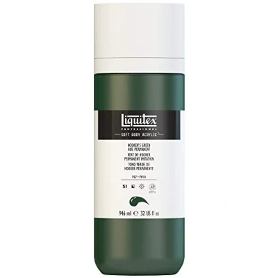 Afbeelding van Liquitex Hooker&#039;s Soft Body Permanente acrylfles, 946 ml, groen