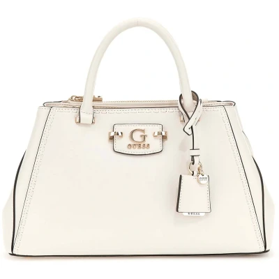 Afbeelding van Guess Nastra Society Satchel off white handtas dames