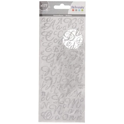 Afbeelding van Artemio Alfabet Scrapbooking x 177, Overige, Zilver, 14 0,2 24,5 cm 11004049