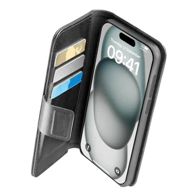 Afbeelding van Cellularline Flipcover Book Agenda Iphone 15 Plus (bookag2iph15maxk)