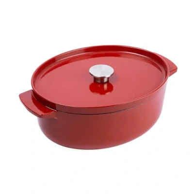 Image de KitchenAid Cocotte Ovale En Fonte Émaillée 30cm 5.6l