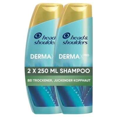 Afbeelding van Head &amp; Shoulders DERMAXPRO 2 x 250 ml rustgevende shampoo met anti roos en huid masker aloë vera actief tegen jeuk droge hoofdhuid