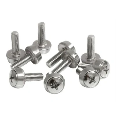 Image de StarTech.com Vis M5 Pack de 100 M5x12 montage pour RACK et armoire serveur Argent Kit visserie (pack 100) P/N: 18U 20 WALL OA, 21U 24U RK12OD2, RK3236BKF