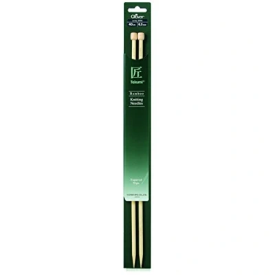 Afbeelding van Clover Bamboe Breinaalden 40cm 6,5mm