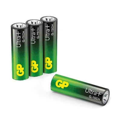 Afbeelding van GP batterij Ultra+ Alkaline AA 4 stuks Extra hoge kwaliteit