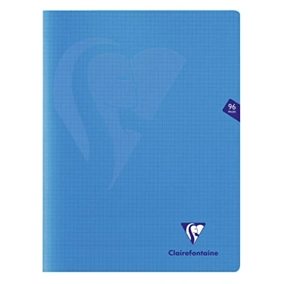 Afbeelding van Clairefontaine Mimesys Notitieboek, A4+, vierkant, 96 pagina&#039;s, blauw