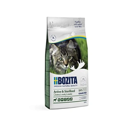 Afbeelding van 10kg Grainfree Active &amp; Sterilised Lam Bozita Kattenvoer