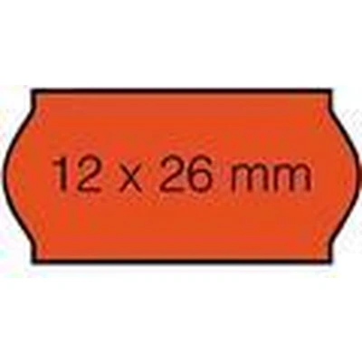 Afbeelding van Prijsetiket 12x26mm Sato Samark permanent fluor rood