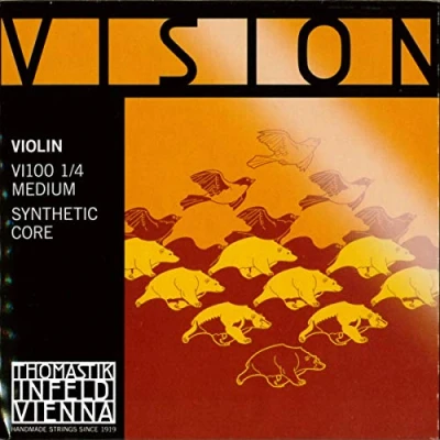 Image de Violons THOMASTIK VISION violon 1/4 JEU DE Cordes Vi100 TIRANT MOYEN