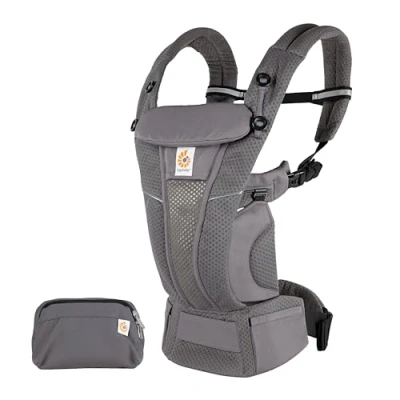 Afbeelding van Ergobaby Buikdrager 4P Omni Breeze Graphite Grey