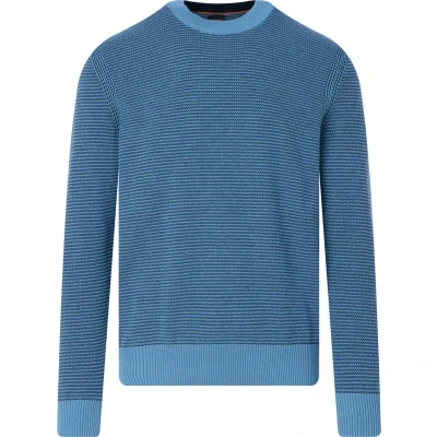Afbeelding van BOSS Pullover Amercury Blauw maat XL Heren met Regular fit Pasvorm Katoen Suitable Herenkleding