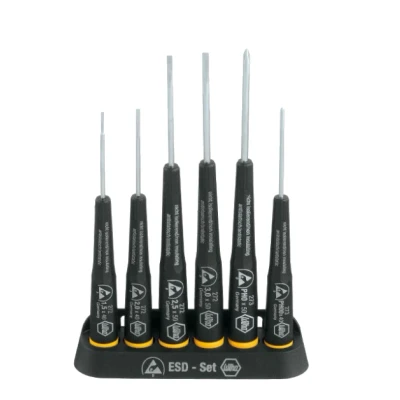 Afbeelding van Wiha 270PK601 ESD veilige 6 delige precisie schroevendraaierset